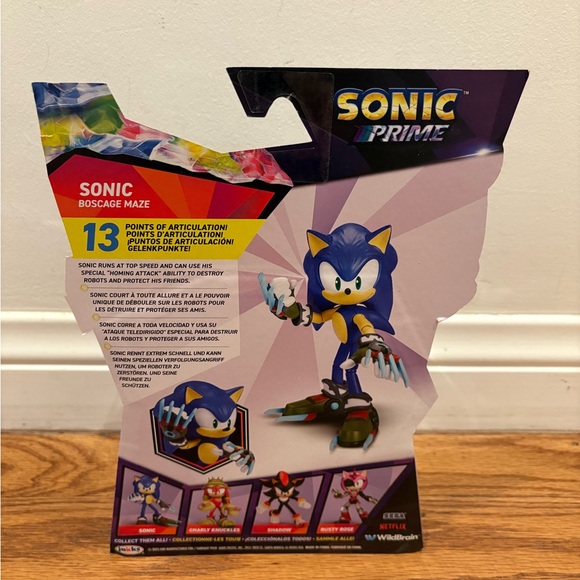 Sonic Prime RUSTY ROSE/DR. DEEP/SONIC w/ Claws 5 Action Figure *Lot of 3*  NEW